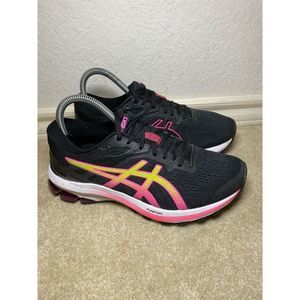 Asics Womens GT 1000 10 1012A878 Black Running Shoes Sneakers Size 7